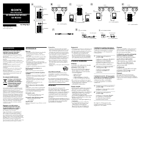 Használati útmutató Sony SA-W3800 Mélynyomó