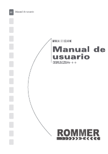 Manual de uso Rommer Digiplus 1219 Lavadora