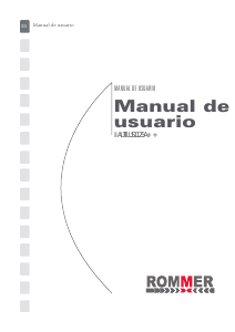 Manual de uso Rommer Nautilus 1125 Lavadora