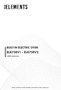 Handleiding KB Elements ELK75EV1 Oven