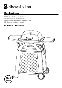 Bruksanvisning KitchenBrothers KB1004016 Utegrill