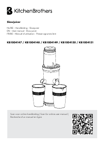 Bruksanvisning KitchenBrothers KB1004147 Juicepress