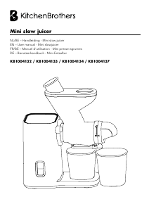 Bedienungsanleitung KitchenBrothers KB1004137 Entsafter