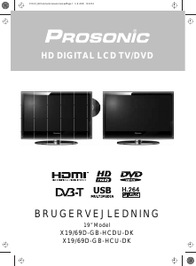 Brugsanvisning Prosonic X19/69D-GB-HCU-DK LCD TV