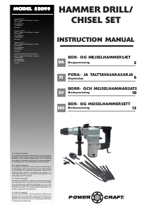 Brugsanvisning Power Craft 55099 Borehammer