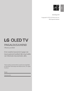 Kasutusjuhend LG OLED77C52LA OLED-teler