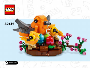 Manual Lego set 40639 Holiday & Events Birds nest