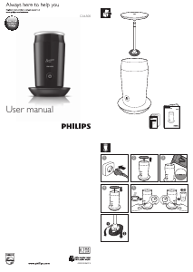 Brugsanvisning Philips CA6500 Mælkeskummer