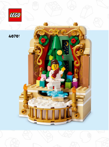 Bedienungsanleitung Lego set 40701 Holiday & Events Szene mit Ballerina und Nussknacker