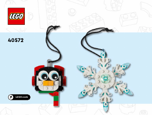 Manual Lego set 40572 Holiday & Events Penguin & snowflake