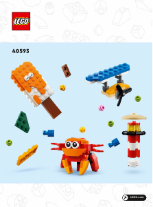 Manual Lego set 40593 Promotional Creativitate distractivă 12 în 1