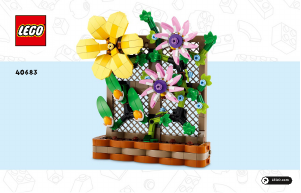 Manual Lego set 40683 Promotional Flower trellis display