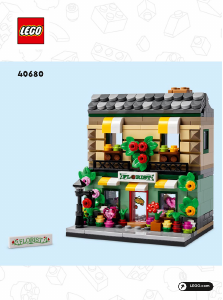 Manual Lego set 40680 Promotional Flower shop