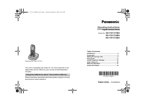 Manual Panasonic KX-TG1311BX Wireless Phone