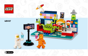 Mode d’emploi Lego set 40687 Space Le restaurant extraterrestre