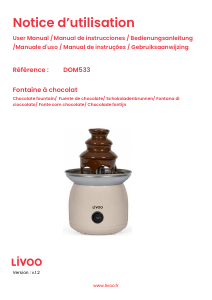 Manual Livoo DOM533C Chocolate Fountain