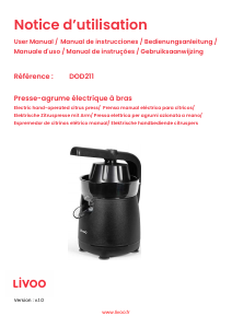 Manuale Livoo DOD211N Spremiagrumi