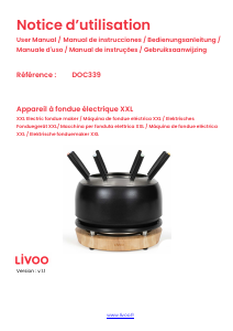 Mode d’emploi Livoo DOC339 Appareil à fondue
