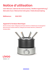 Bruksanvisning Livoo DOC333 Fondue