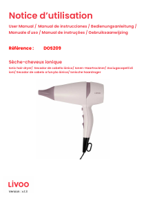 Manual Livoo DOS209 Hair Dryer