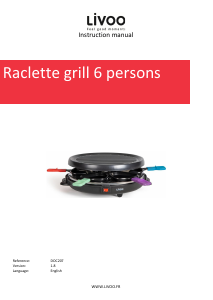 Manual Livoo DOC207P Raclette Grill