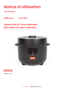 Mode d’emploi Livoo DOC299 Cuiseur à riz