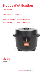 Mode d’emploi Livoo DOC298 Cuiseur à riz