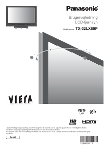 Brugsanvisning Panasonic TX-32LX80P Viera LCD TV