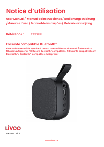 Mode d’emploi Livoo TES266G Haut-parleur