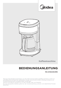 Bedienungsanleitung Midea MA-D1502W2ME Kaffeemaschine