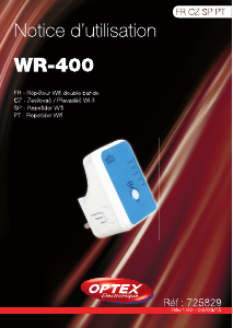 Manual de uso Optex WR-400 Amplificador de señal