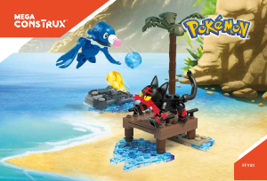 Käyttöohje Mega Construx set FFY81 Pokemon Litten vastaan Popplio