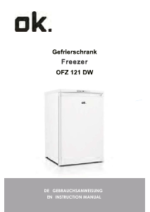 Bedienungsanleitung OK OFZ 121 D W Gefrierschrank