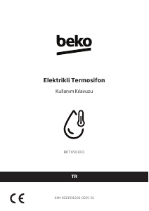 Kullanım kılavuzu BEKO BKT 650 ECO Buhar kazanı