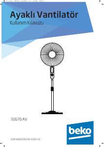 Kullanım kılavuzu BEKO 31670 AV Fan