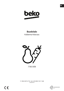 Kullanım kılavuzu BEKO 7783 DEB Dondurucu