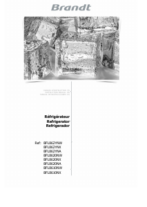 Bruksanvisning Brandt BFL862YNX Kyl-frys