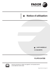 Mode d’emploi Fagor FLVFS1247EB Lave-vaisselle
