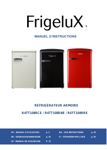 Bedienungsanleitung Frigelux R4TT108RNE Kühlschrank