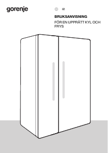 Bruksanvisning Gorenje NRR9185EABXLWD Kyl-frys