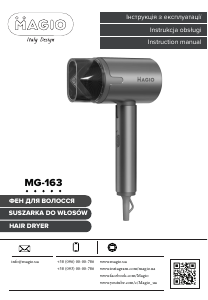 Instrukcja Magio MG-163 Suszarka do włosów