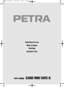 Handleiding Petra 182626 Classic Family Friteuse