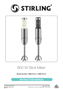 Bruksanvisning Stirling HSM-512-A Stavmixer
