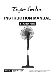 Manual de uso Taylor Swoden B3010148A Ventilador