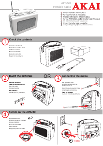 Mode d’emploi Akai APR-220 Radio