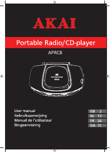 Bedienungsanleitung Akai APRC8BK Stereoanlage