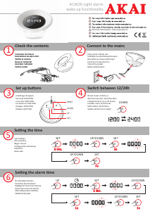 Mode d’emploi Akai ACW20 Éveil lumière