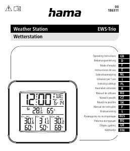 Наръчник Hama 00186311 Метеорологична станция