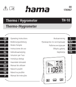 Mode d’emploi Hama TH-10 Station météo