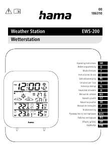 Bruksanvisning Hama 00186310 Väderstation